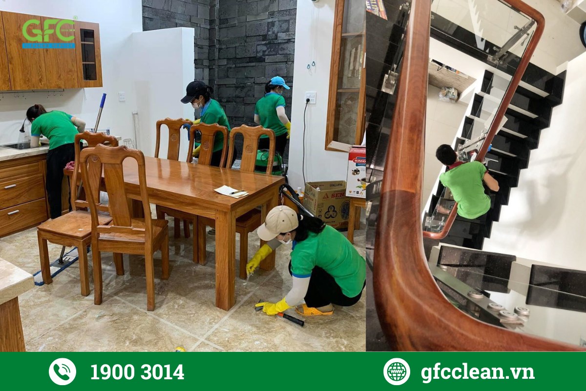 vệ sinh sau xây dựng