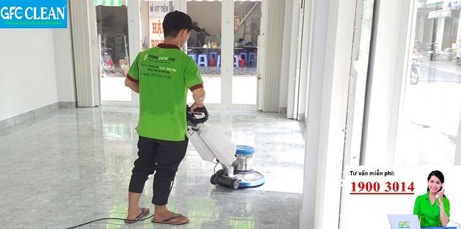 Dịch vụ vệ sinh dọn dẹp nhà ở đánh bóng sàn
