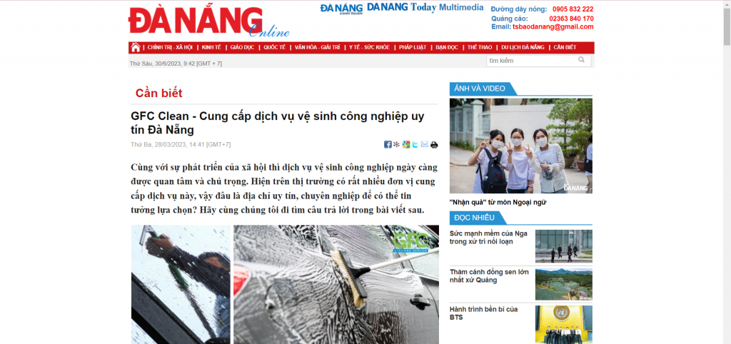 GFC Clean - Cung cấp dịch vụ vệ sinh công nghiệp uy tín Đà Nẵng