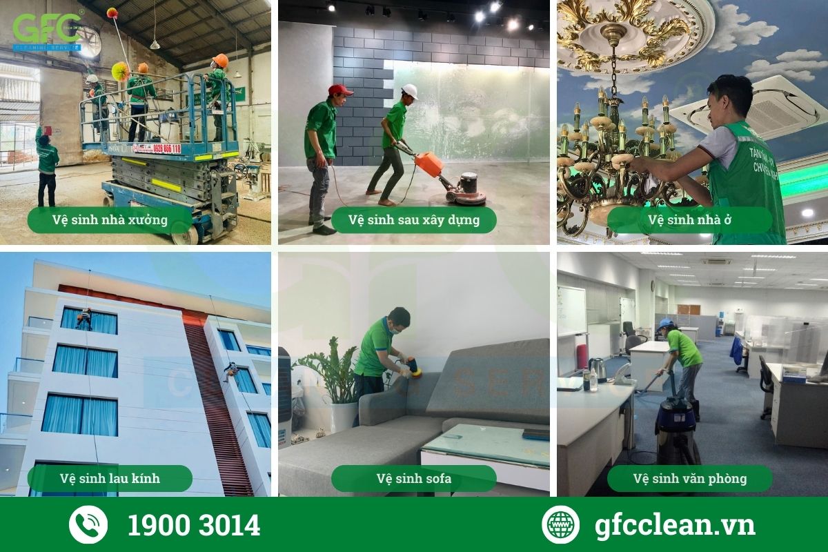 GFC CLEAN phục vụ đa dạng gói dịch vụ vệ sinh công nghiệp tại Hà Nội
