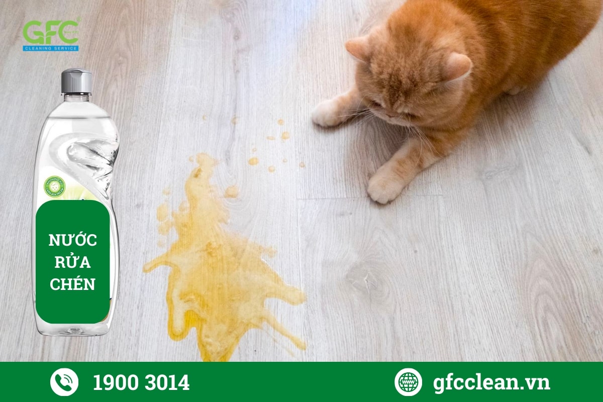 Không chỉ khử mùi nước đái mèo, nước rửa chén còn giúp sàn sạch và sáng bóng