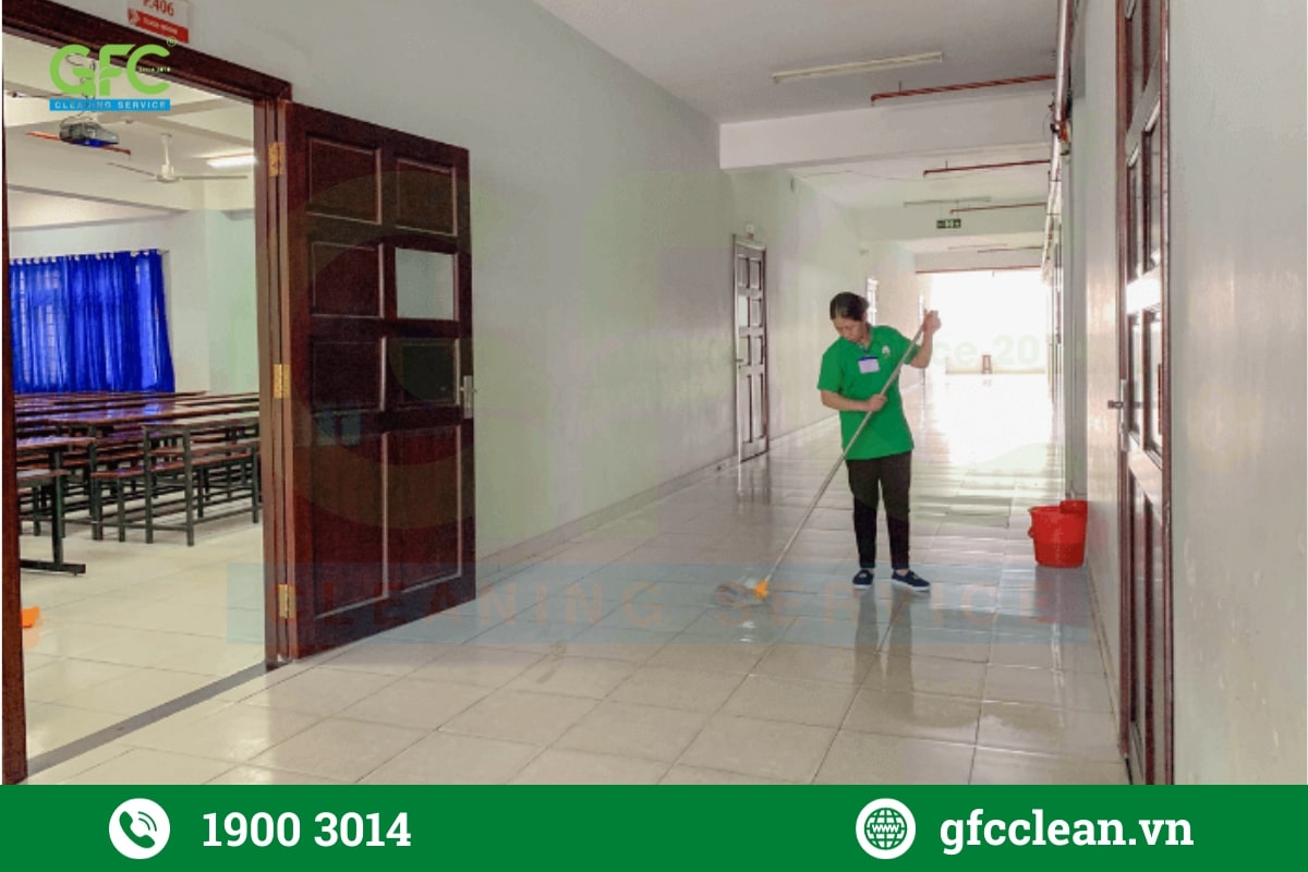Dịch vụ tổng vệ sinh trường học của GFC Clean