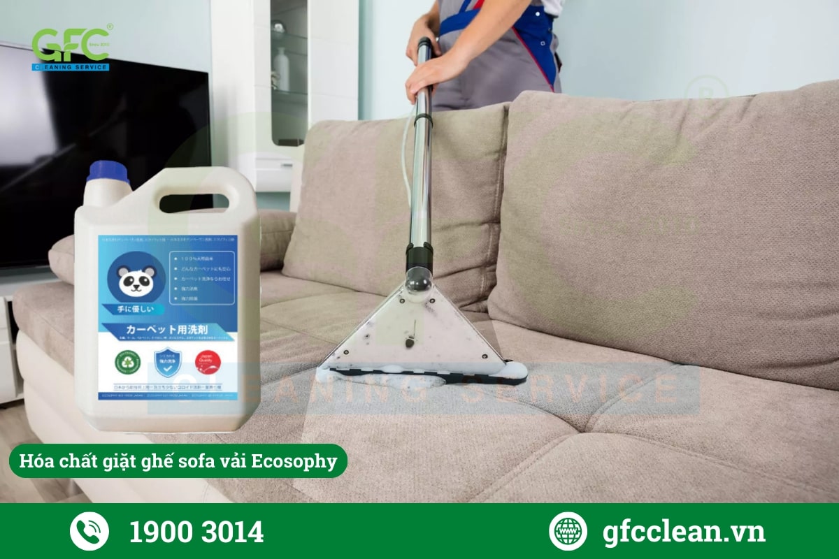 Ecosophy là một loại dung dịch vệ sinh sofa vải được sản xuất tại đất nước Nhật Bản