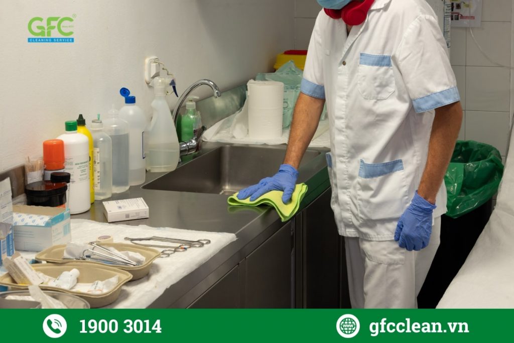 Dịch vụ vệ sinh bệnh viện của GFC Clean tuân thủ mọi tiêu chuẩn